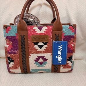 Wrangler Aztec Pattern tote bag